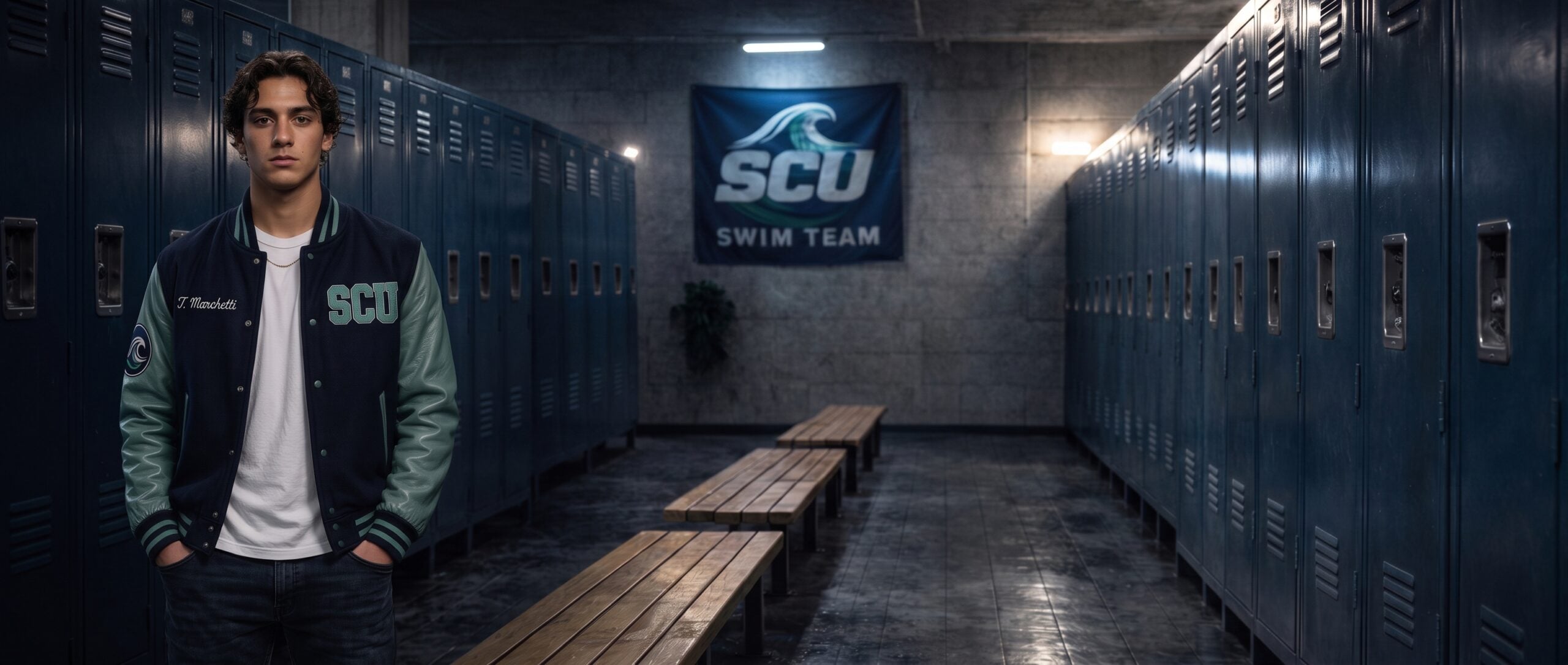 Theo Marchetti in the hero image for his Sierra Coast University (SCU) profile
