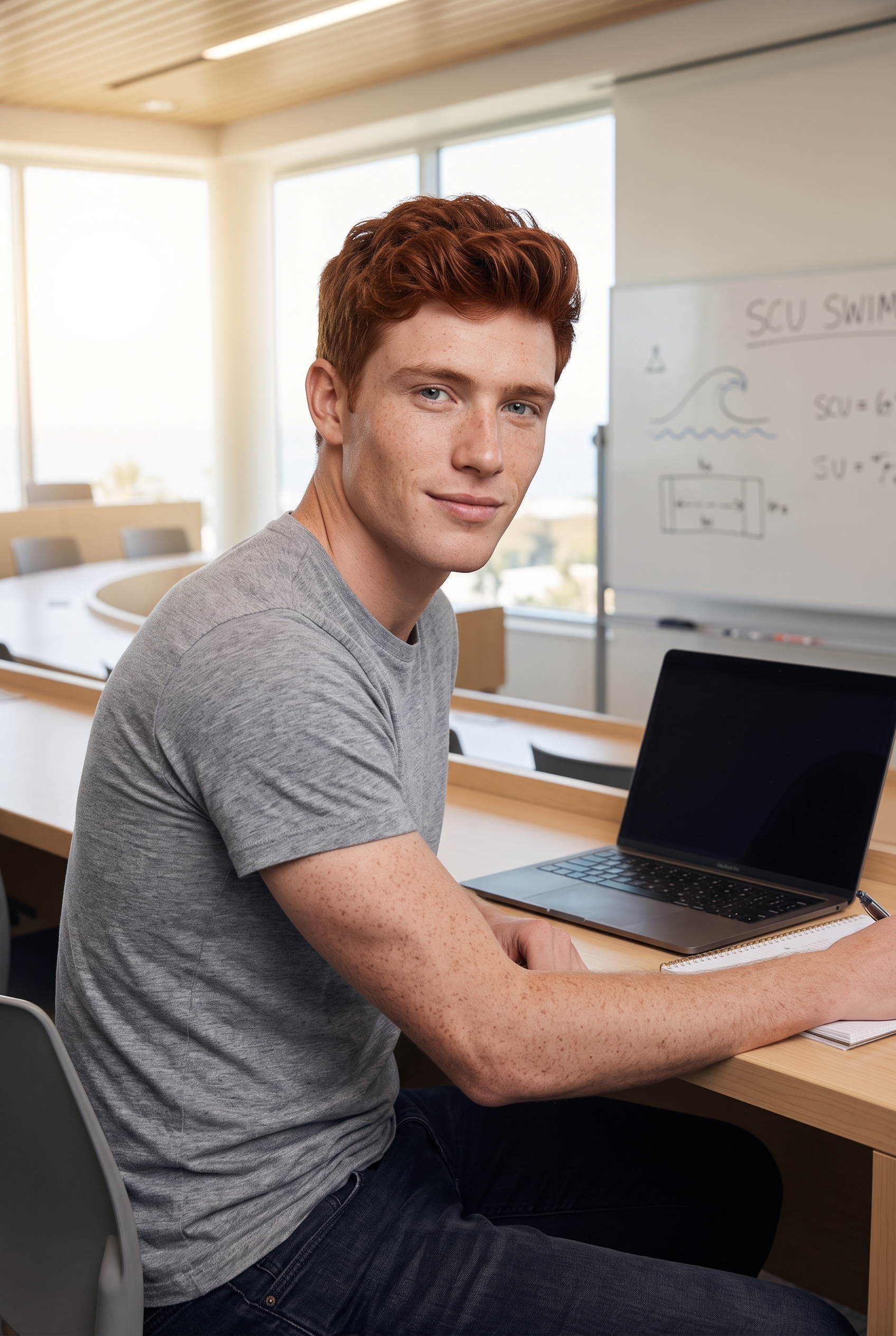 Tyler Quinn in a classroom
